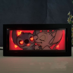 RGB遥控款 纸雕灯 木质黑框日本动漫美国漫威纸雕灯日本手办周边摆件灯光画