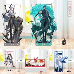 30 Styles 9cm Wuthering Waves Cartoon Anime Alloy Bookmark