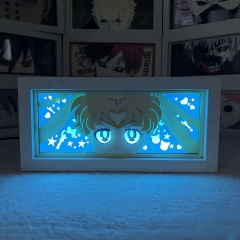 16色遥控款【USB+电池仓+触摸 】 动漫纸雕灯二次元动漫手办周边书桌卧室创意摆件礼品氛围感小夜灯