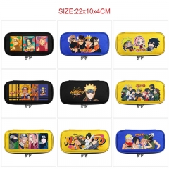 10 Styles Naruto Cartoon Stationery Anime Pencil Bag
