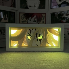 16色遥控款【USB+电池仓+触摸 】 动漫纸雕灯二次元动漫手办周边书桌卧室创意摆件礼品氛围感小夜灯