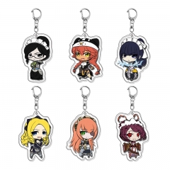 6 Styles OVERLORD Cartoon Anime Acrylic Keychain
