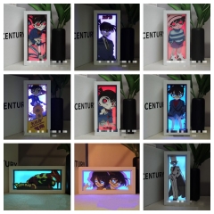 RGB遥控款 纸雕灯 神探柯南日本动漫纸雕灯潮牌粉丝手办礼物周边摆件灯光画批发直发