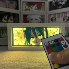 16色遥控款【USB+电池仓+触摸 】 动漫纸雕灯二次元动漫手办周边书桌卧室创意摆件礼品氛围感小夜灯