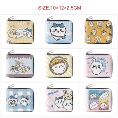 10 Styles Chiikawa Cartoon Zipper PU Purse Anime Shorts Wallet