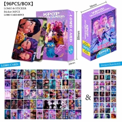 跨境热销96张（kpop 猎魔女团）动漫周边贺卡贴纸明信片Lomo卡