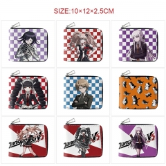 11 Styles Danganronpa: Trigger Happy Havoc Cartoon Zipper PU Purse Anime Shorts Wallet