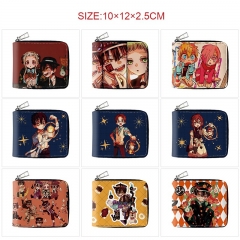10 Styles  Toilet-Bound Hanako-kun Cartoon Zipper PU Purse Anime Shorts Wallet