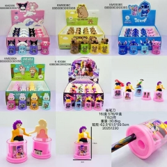 5 Styles 16pcs/set K-Pop: Demon Hunters Sanrio Cartoon Anime Penknife Stationery