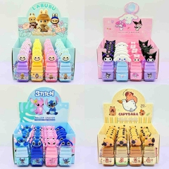 8 Styles 24PCS/SET Capybara Sanrio Cartoon Anime Eraser Stationery