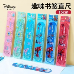 2 Styles 60PCS/SET Lilo & Stitch Spider Man Cartoon Anime Ruler Stationery