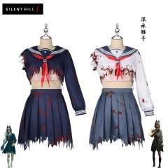 寂静岭Fcos深水雏子 水手服狐狸变异装cosplay二次元C服女 cos服