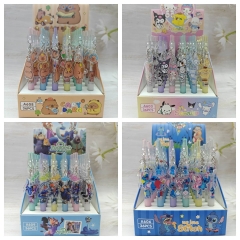 36个）zootopia疯狂动物城文具可爱卡通挂件笔高颜值按动中性笔学生礼物