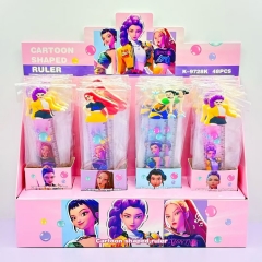 4 Styles 48pcs/set K-Pop: Demon Hunters Sanrio Cartoon Anime Ruler Stationery