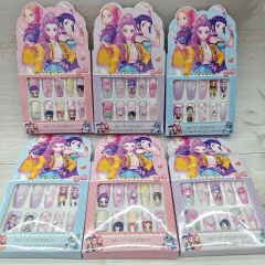 12个）跨境爆款kpop猎魔女团精品指甲贴少女心儿童女孩穿戴贴片手工玩意