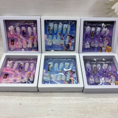 18个)kpop猎魔女团精品美甲贴指甲贴少女心儿童女孩穿戴贴片手工玩意