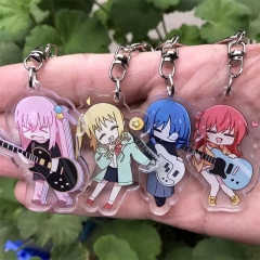 4 Styles Bocchi the Rock! Cartoon Anime Acrylic Keychain