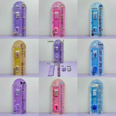 12 Styles 24PCS/SET K-Pop: Demon Hunters Hello Kitty Capybara Cartoon Stationery Anime Eraser Ruler