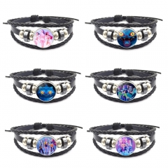 6 Styles K-Pop: Demon Hunters Cartoon Anime Alloy Bracelets