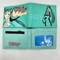 Hatsune Miku Cartoon PVC Purse Anime Short Wallet