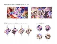 10 Styles Honkai: Star Rail Cartoon Pin Anime Acrylic Keychain