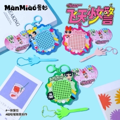 3 Styles The Powerpuff Girls Cartoon Anime Drawing Board Keychain