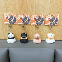 4 Styles Capybara Cartoon Anime Toy Keychain