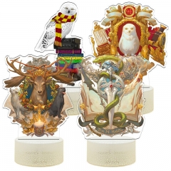 裂纹触摸16彩灯座）哈利harry波特Potter电影周边衍生产品3d彩印小夜灯