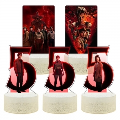 裂纹触摸16彩灯座）怪奇物语5 Stranger Things Season 5美剧周边无缝内印彩印小夜灯