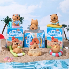 6 Styles Capybara Cartoon Anime Toy Figures