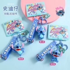 3 Styles Lilo & Stitch Cartoon Anime PVC Keychain