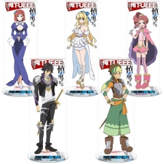 15.5CM 5 Styles Cautious Hero: The Hero Is Overpowered but Overly Cautious Cartoon Anime Acrylic Standing Plate