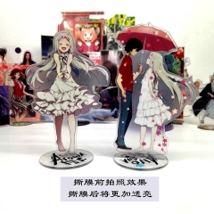 PET夹层CNC精雕机切割立牌本间芽衣子那朵花未闻花名日本动漫周边