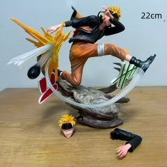 22cm Naruto Uzumaki Naruto Cartoon Anime PVC Figure Toy