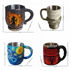 跨境新款Bigfoot Forest Fire Mug大脚怪神秘森林女巫火焰马克杯