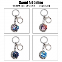 9 Styles Sword Art Online | SAO Cartoon Double-Sided Rotation Alloy Anime Keychain