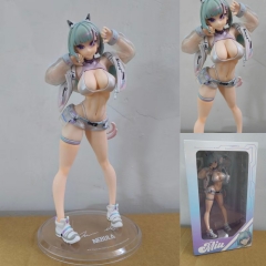 26cm Kin Mirai Nekomata Miu Cat Cartoon Sexy Girls Anime PVC Figure Toy