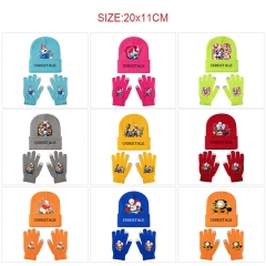 11 Styles Undertale Cartoon Anime Knitted Hat+Glove Set