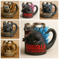 2025跨境爆款Godzilla 70th Anniversary 3D mug马克杯创意水杯