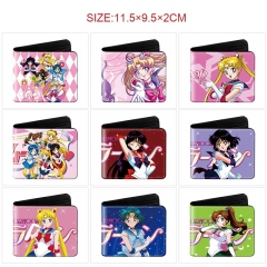 10 Styles Pretty Soldier Sailor Moon Cartoon Wallet Anime Short Purse