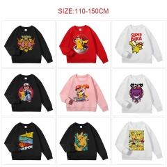 10 Styles Pokemon Cartoon Children Anime Sweatshirt