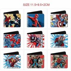 10 Styles Marvel Comics Cartoon Wallet Anime Short Purse