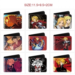 11 Styles Fullmetal Alchemist Cartoon Wallet Anime Short Purse