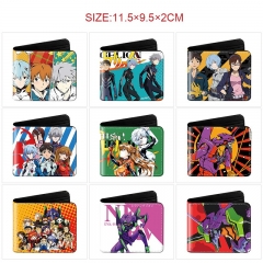 10 Styles EVA/Neon Genesis Evangelion Cartoon Wallet Anime Short Purse