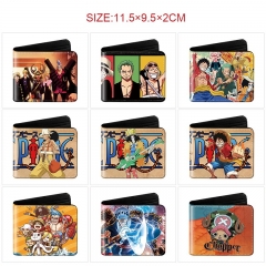 10 Styles One Piece Cartoon Wallet Anime Short Purse