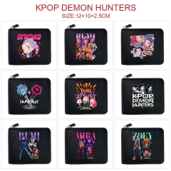 10 Styles K-Pop: Demon Hunters Cartoon Zipper Purse Anime Short Wallet