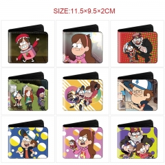 10 Styles Gravity Falls Cartoon Wallet Anime Short Purse