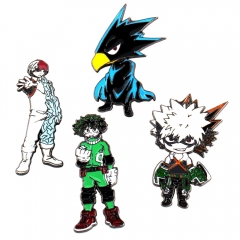 4 Styles My Hero Academia Cartoon Pin Anime Alloy Brooch