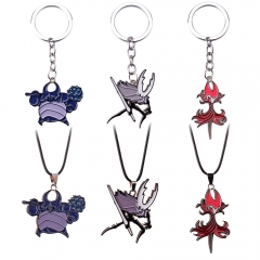 游戏周边空洞骑士HollowKnight金属钥匙扣吊坠万圣节新款跨境饰品