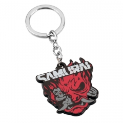 2 Styles Cyberpunk 2077 Cartoon Anime Alloy Keychain/Necklace